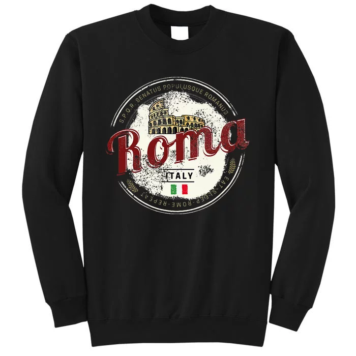 Rome Italy Colosseum Vintage Souvenir Tall Sweatshirt