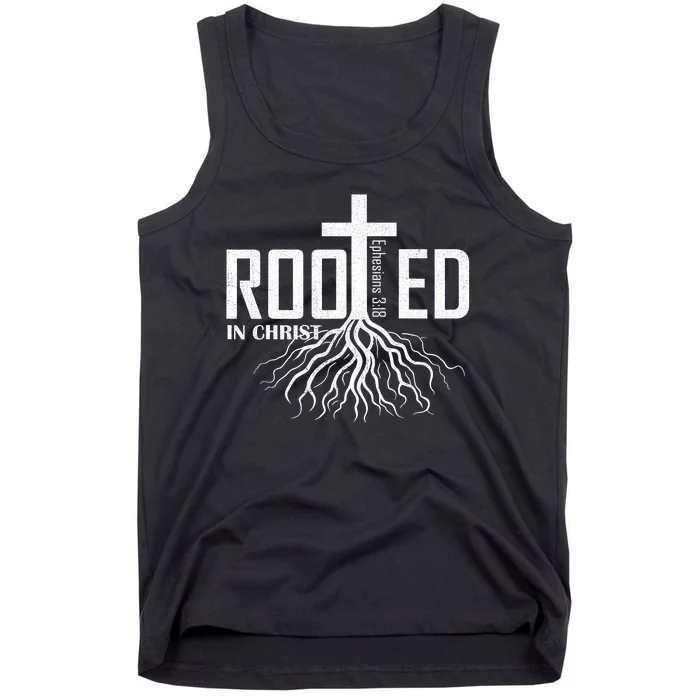 Rooted In Christ Christian Religious Christian Tank Top