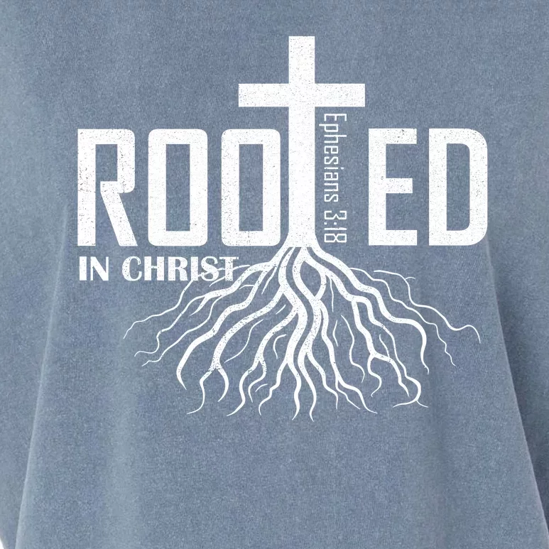 Rooted In Christ Christian Religious Christian Garment-Dyed Women's Muscle Tee