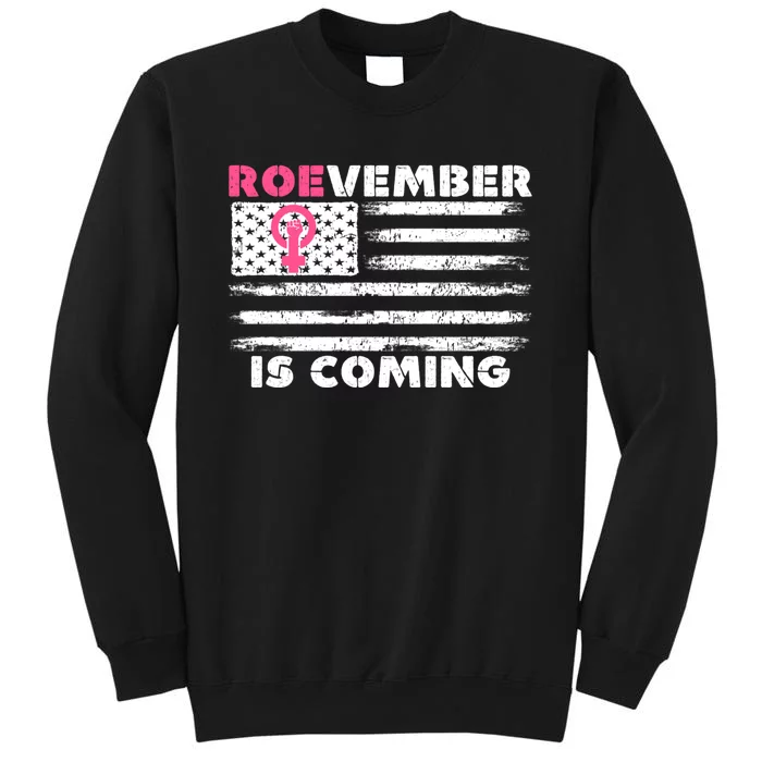 Roevember Is Coming US American Flag Vintage Tall Sweatshirt