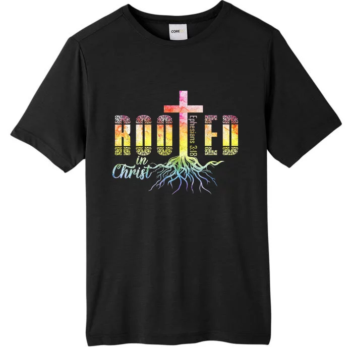 Rooted In Christ Christian Religious Christian ChromaSoft Performance T-Shirt