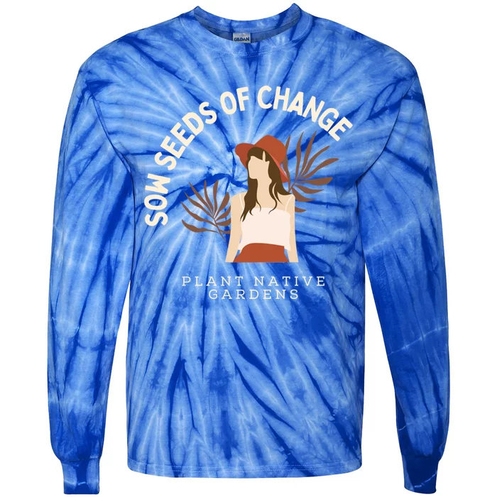 Rooted In Change: National Gardening Day Edition Gift Tie-Dye Long Sleeve Shirt