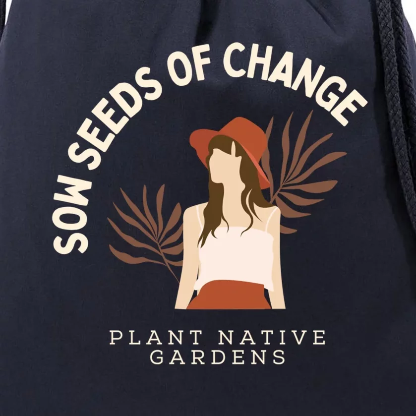 Rooted In Change: National Gardening Day Edition Gift Drawstring Bag