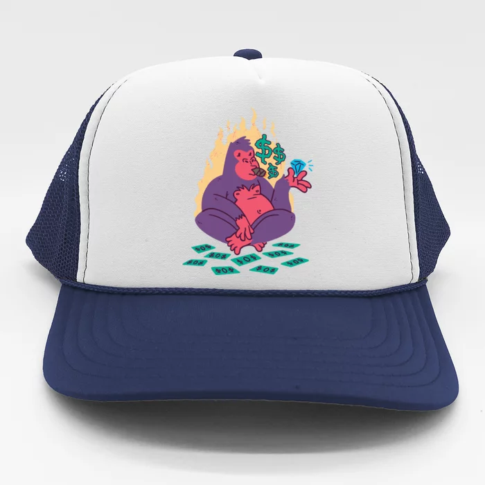 Rich Gorilla Trucker Hat