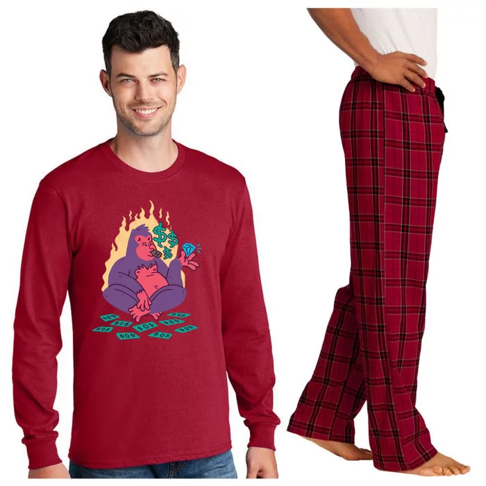 Rich Gorilla Long Sleeve Pajama Set