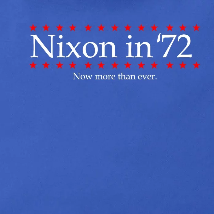 Richard Nixon in 72 Now More than Ever Zip Tote Bag