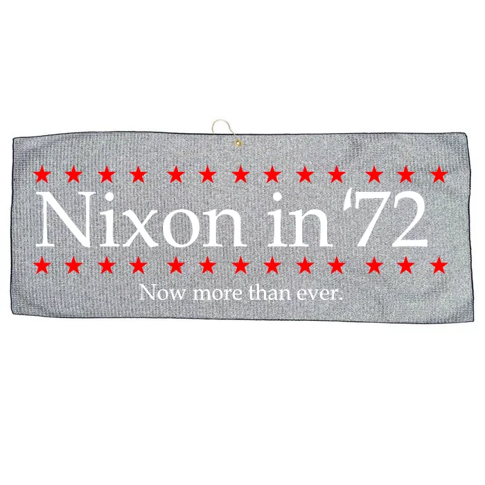 Richard Nixon in 72 Now More than Ever Large Microfiber Waffle Golf Towel