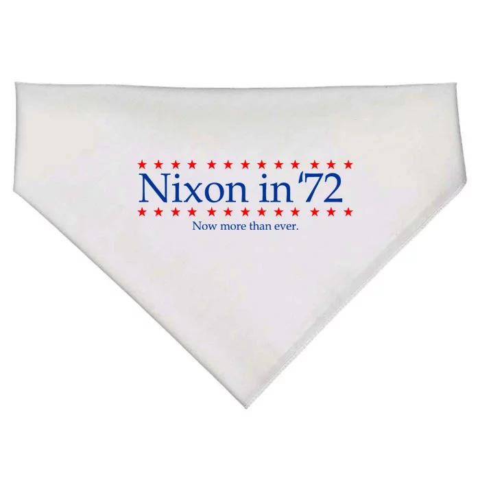 Richard Nixon in 72 Now More than Ever USA-Made Doggie Bandana