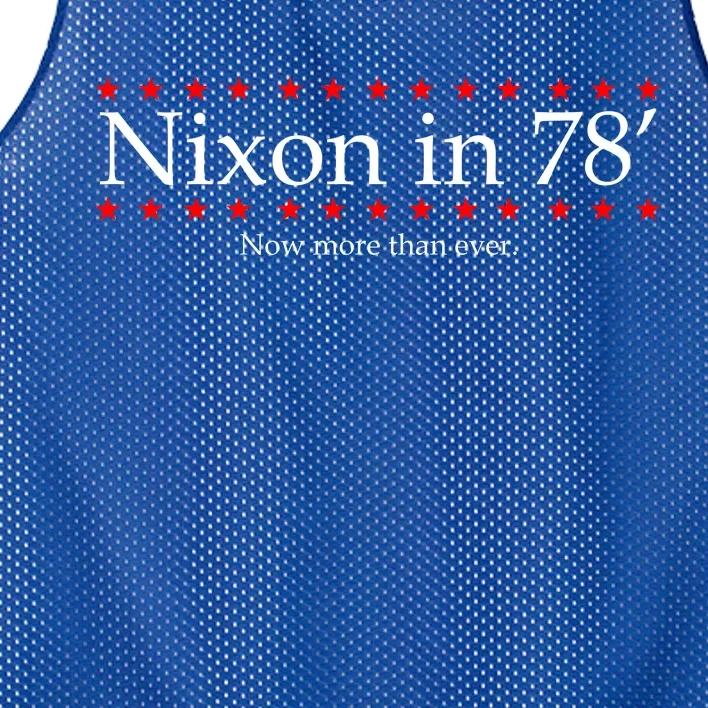 Richard Nixon in 78' 1978 Now More than Ever President Mesh Reversible Basketball Jersey Tank