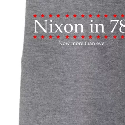 Richard Nixon in 78' 1978 Now More than Ever President Doggie 3-End Fleece Hoodie