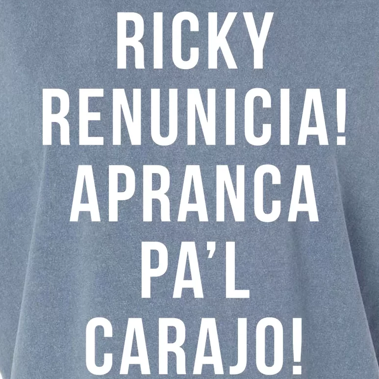 Ricky Renuncia Arranca Pa'l Carajo Garment-Dyed Women's Muscle Tee