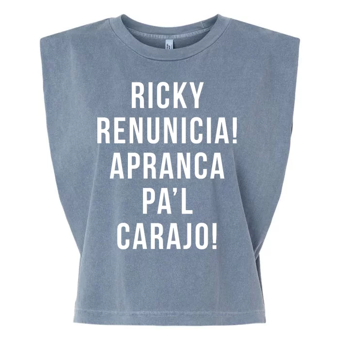 Ricky Renuncia Arranca Pa'l Carajo Garment-Dyed Women's Muscle Tee