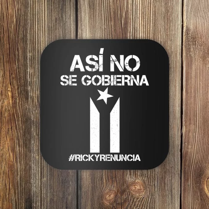 Ricky Renuncia Bandera Negra Puerto Rico Coaster