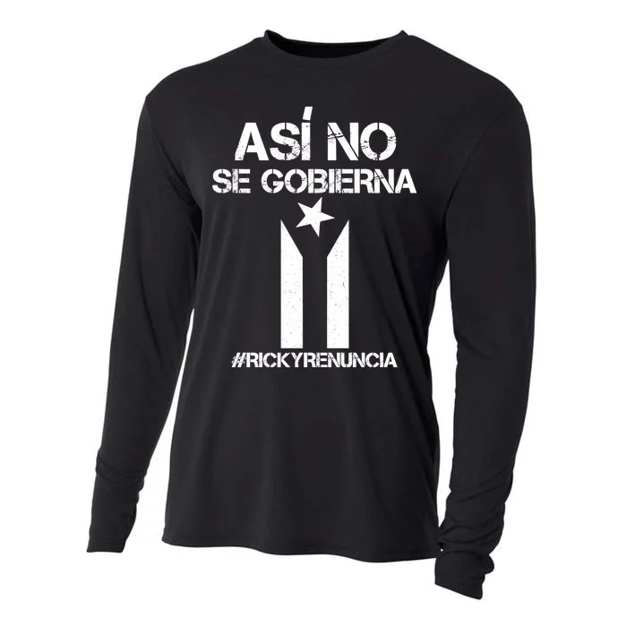 Ricky Renuncia Bandera Negra Puerto Rico Cooling Performance Long Sleeve Crew