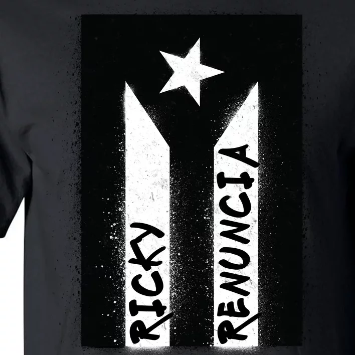 Ricky Renuncia Puerto Rico Flag Tall T-Shirt