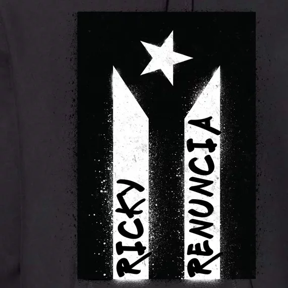 Ricky Renuncia Puerto Rico Flag Premium Hoodie