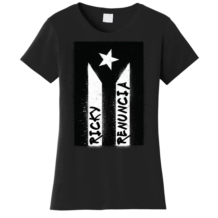 Ricky Renuncia Puerto Rico Flag Women's T-Shirt