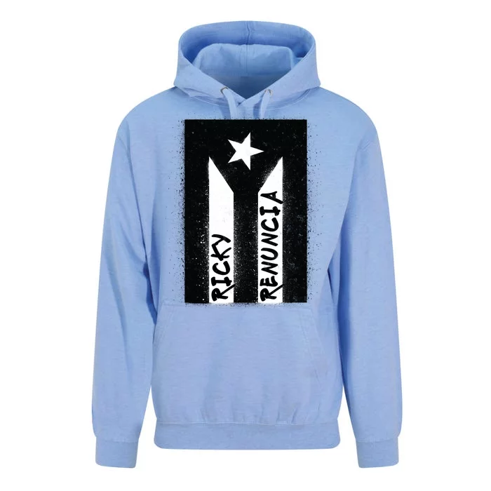 Ricky Renuncia Puerto Rico Flag Unisex Surf Hoodie