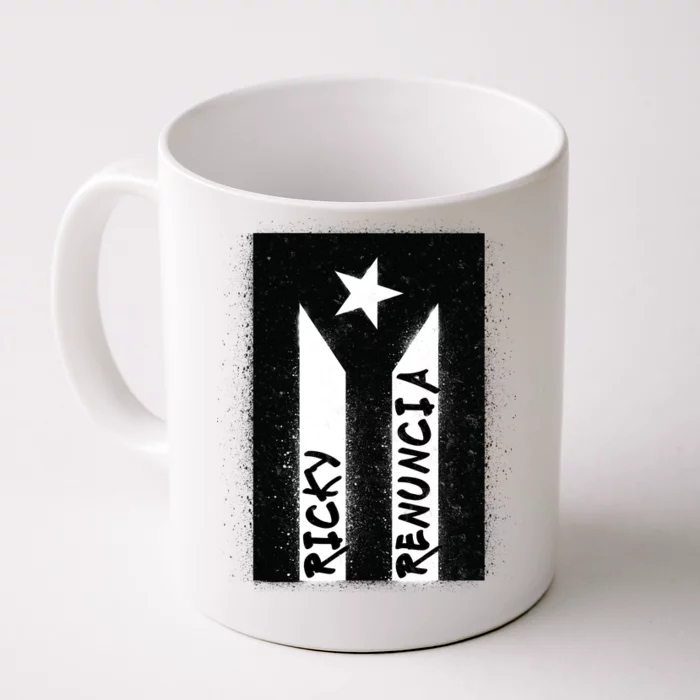 Ricky Renuncia Puerto Rico Flag Front & Back Coffee Mug