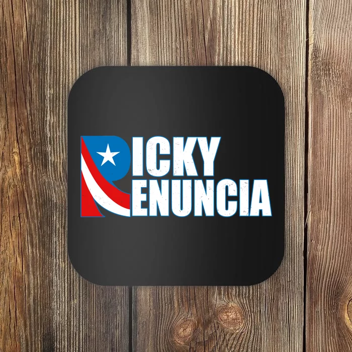 Ricky Renuncia Puerto Rico Star Logo Coaster