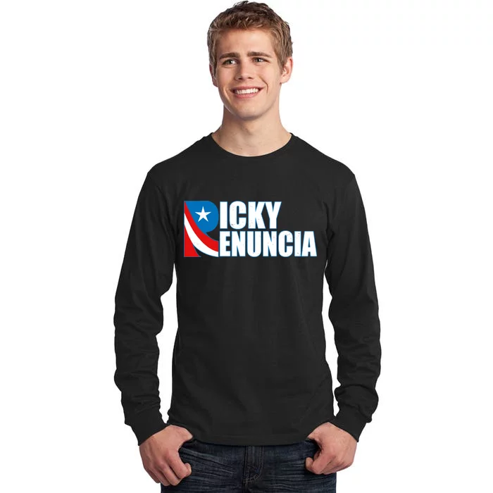 Ricky Renuncia Puerto Rico Star Logo Tall Long Sleeve T-Shirt