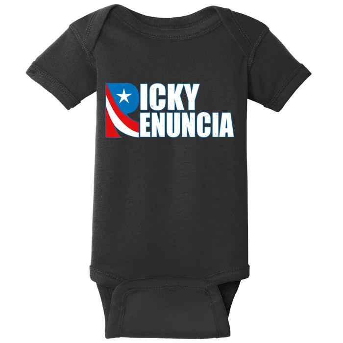 Ricky Renuncia Puerto Rico Star Logo Baby Bodysuit