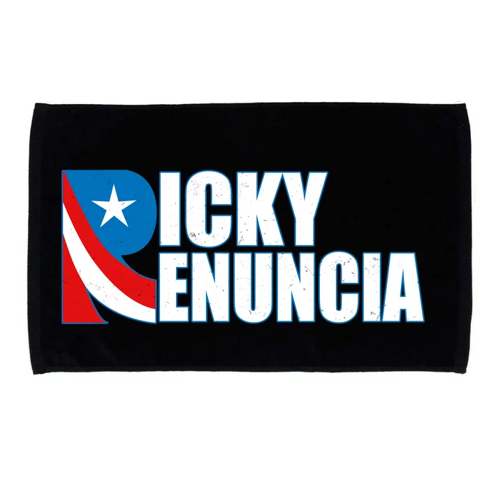 Ricky Renuncia Puerto Rico Star Logo Microfiber Hand Towel