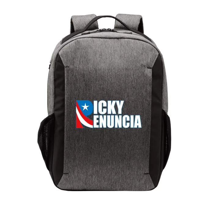 Ricky Renuncia Puerto Rico Star Logo Vector Backpack