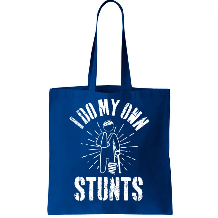 Retro I Do My Own Stunts Funny Injury Funny Gift Tote Bag