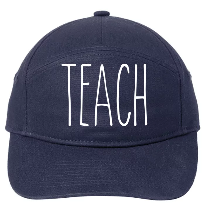 Rae Inspired Dunn Mug Teach Love Teacher Appreciation Gift Great Gift 7-Panel Snapback Hat