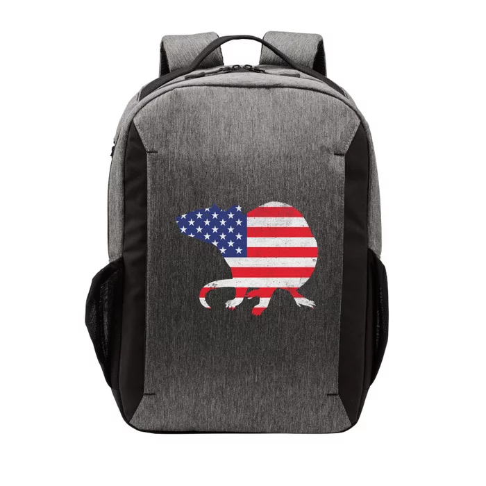 Rat Independence Day Patriotic Usa Flag 4th Of July Gift Vector Backpack