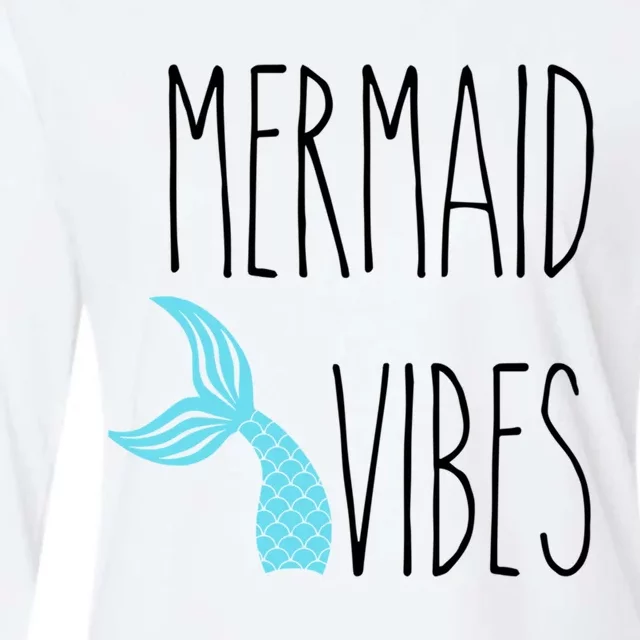 Rae Inspired Dunn Mug Mermaid Vibes Ocean Beach Summer Vacay Gift Womens Cotton Relaxed Long Sleeve T-Shirt