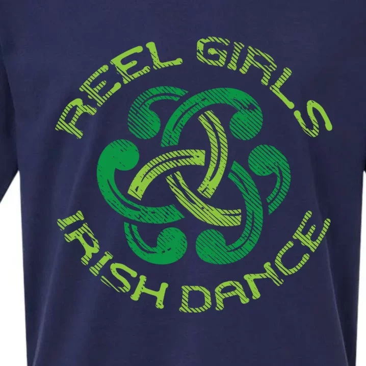 Reel Irish Dance St Patricks Day Ceili Dancer Gift Sueded Cloud Jersey T-Shirt