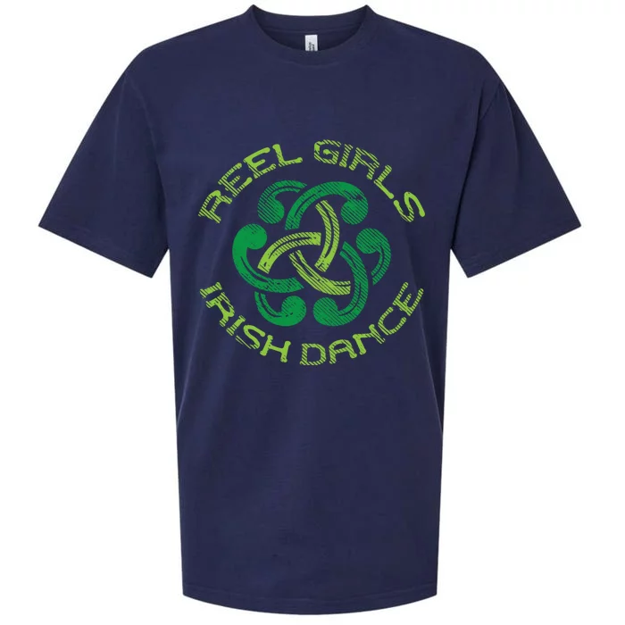 Reel Irish Dance St Patricks Day Ceili Dancer Gift Sueded Cloud Jersey T-Shirt