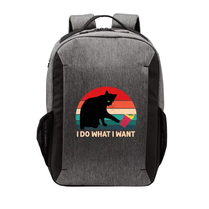 Retro i do what i want Vintage cat Vector Backpack