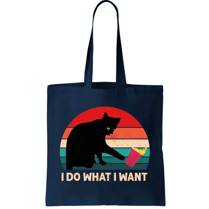 Retro i do what i want Vintage cat Tote Bag