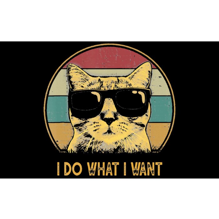 Retro I do what I want cat funny cat lover Bumper Sticker