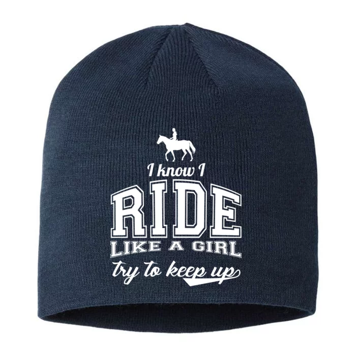 Ride Like A Girl Try To Keep Up 8 1/2in Sustainable Knit Beanie