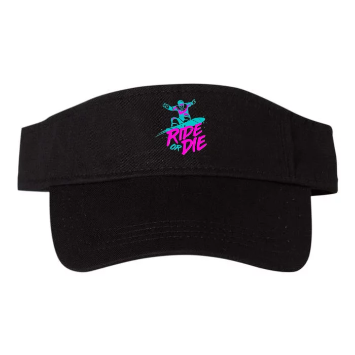 Ride Or Die Snow Boarding Valucap Bio-Washed Visor