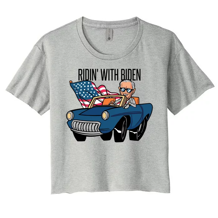 Riden With Biden Women's Crop Top Tee