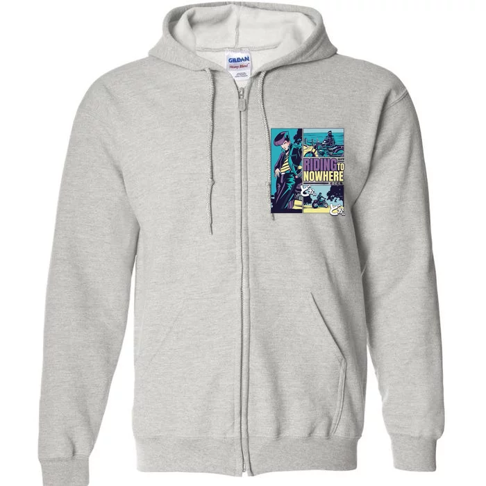 Riding Nowhere Anime Full Zip Hoodie