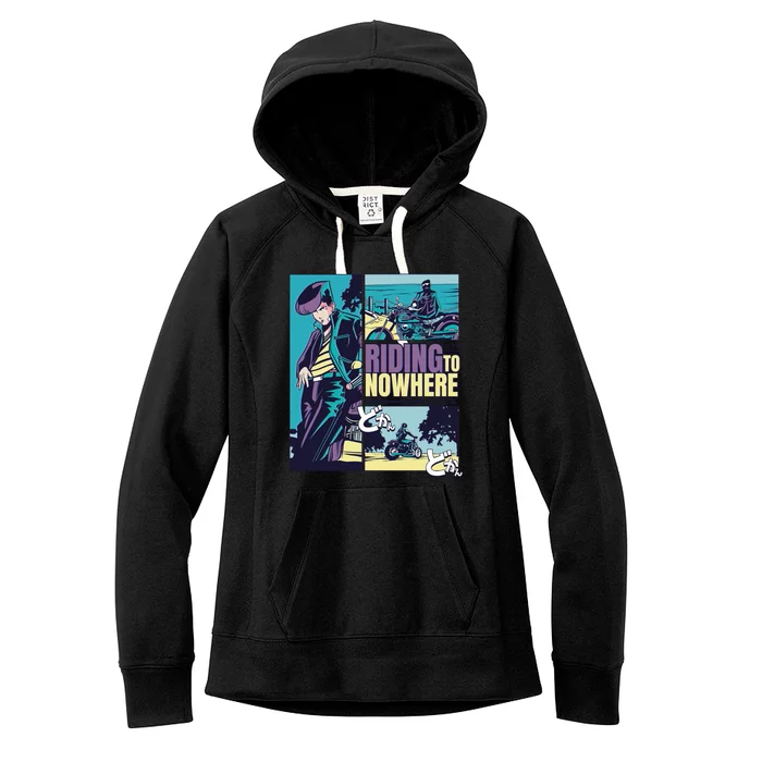 Riding Nowhere Anime Women's Fleece Hoodie