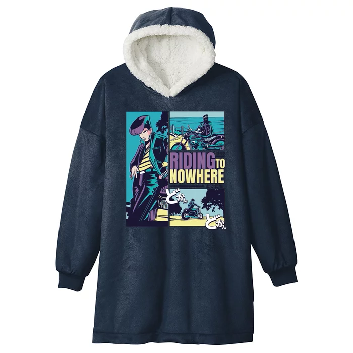 Riding Nowhere Anime Hooded Wearable Blanket