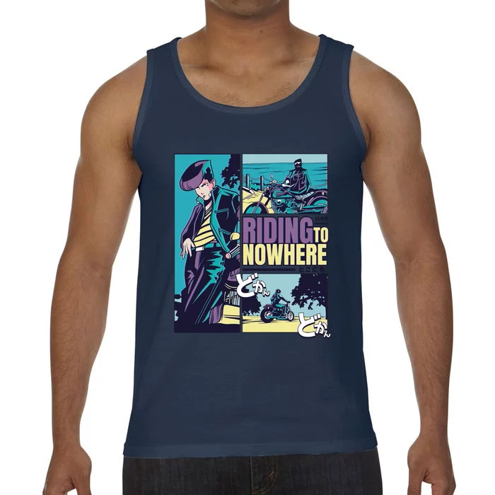 Riding Nowhere Anime Comfort Colors® Tank Top