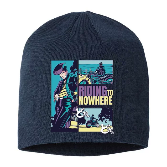 Riding Nowhere Anime 8 1/2in Sustainable Knit Beanie