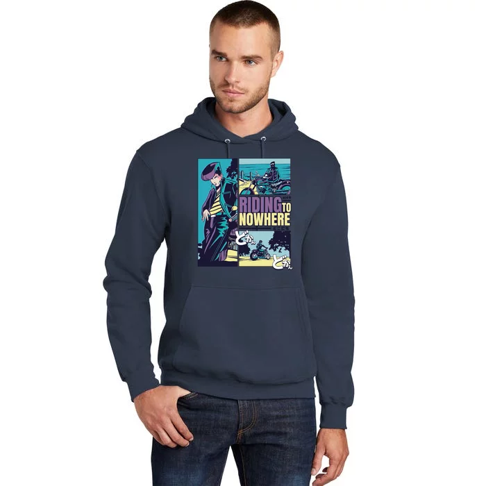 Riding Nowhere Anime Tall Hoodie