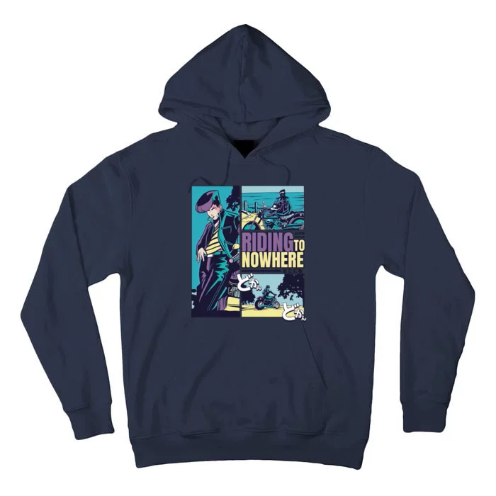 Riding Nowhere Anime Tall Hoodie