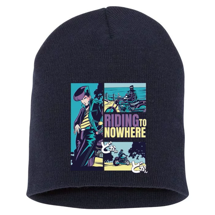 Riding Nowhere Anime Short Acrylic Beanie