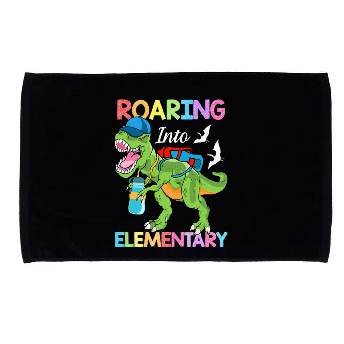 Roaring Into Elementary Dinosaur Back To School Microfiber Hand Towel