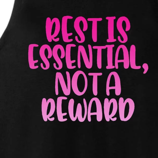 Rest Is Essential Not A Reward Ladies Tri-Blend Wicking Tank